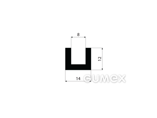GUMOVÉ PROFILY TVARU "U" - EPDM